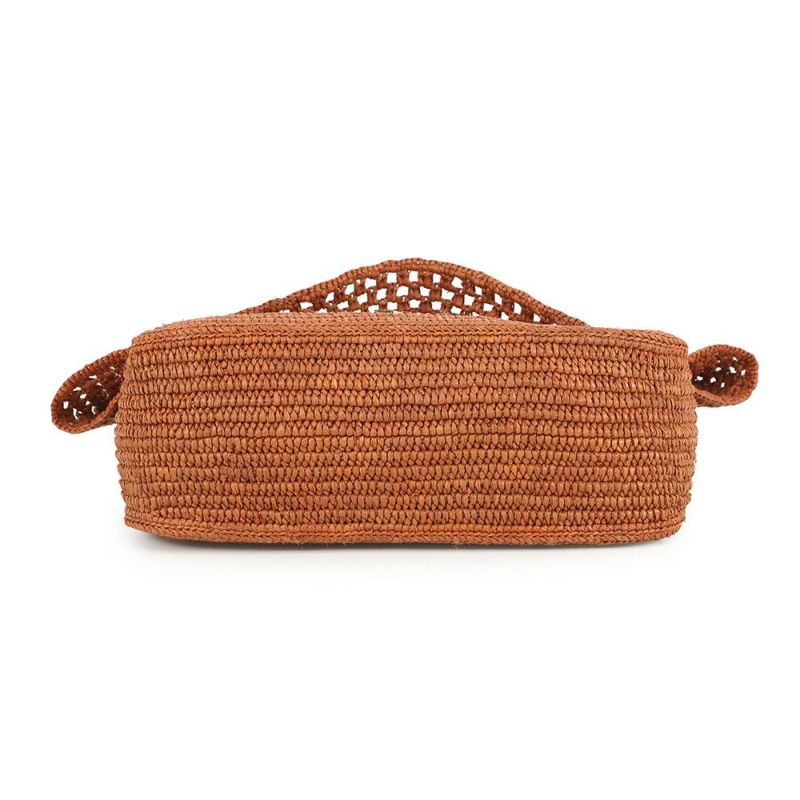 ロエベ ショルダーバッグ オラバッグ ミディアム ラフィア AP22P22X02 LOEWE 2way ブラウン