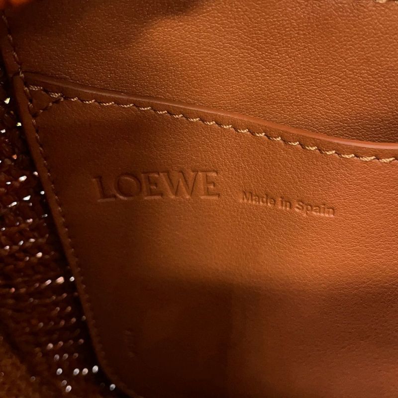 ロエベ ショルダーバッグ オラバッグ ミディアム ラフィア AP22P22X02 LOEWE 2way ブラウン