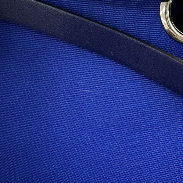 エルメス エールバッグジップPM ブルーエレクトリック/ブルーサフィール/シルバー金具 トワルアッシュ/ヴァッシュハンター Z刻印