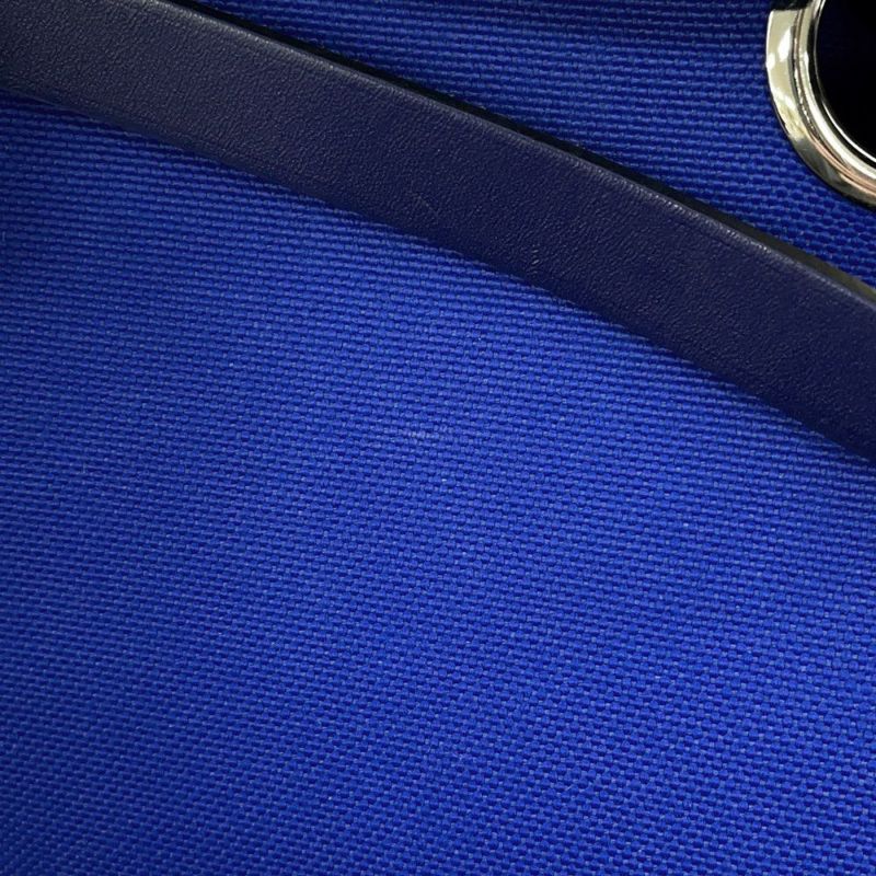 エルメス エールバッグジップPM ブルーエレクトリック/ブルーサフィール/シルバー金具 トワルアッシュ/ヴァッシュハンター Z刻印