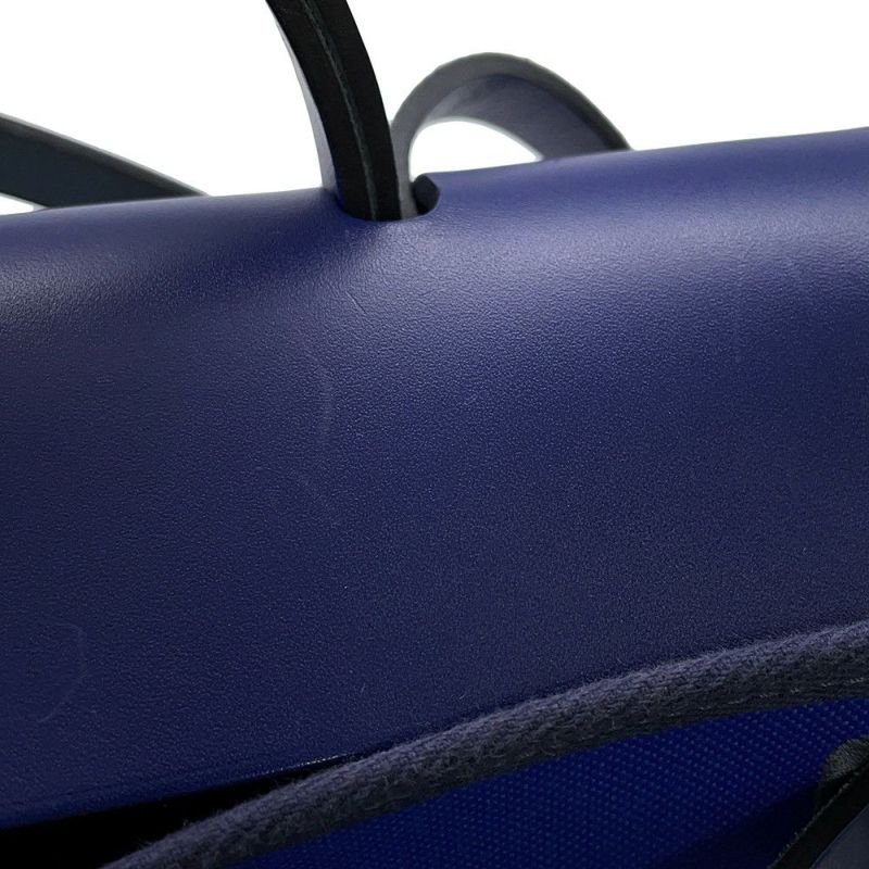 エルメス エールバッグジップPM ブルーエレクトリック/ブルーサフィール/シルバー金具 トワルアッシュ/ヴァッシュハンター Z刻印