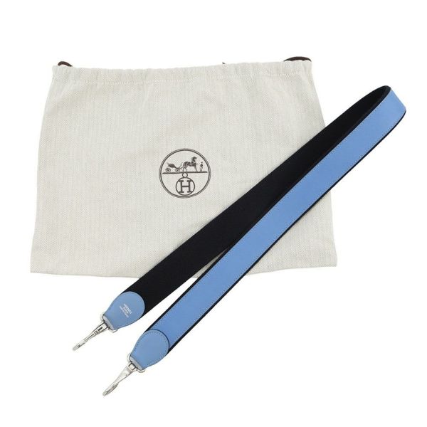 エルメス ショルダーバッグ ベルリンヌ ミニ ブルーパラダイス/ブルーサフィール/シルバー金具 スイフト □R刻印 HERMES バッグ