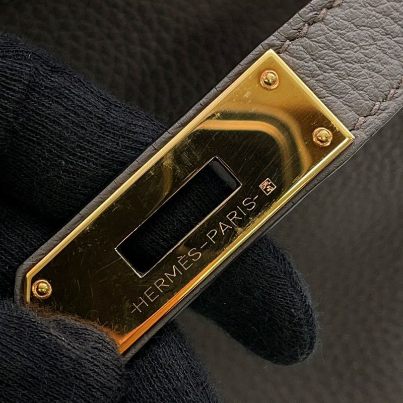 エルメス バーキン30 エタン/ピンクゴールド金具 トゴ D刻印 HERMES Birkin ハンドバッグ