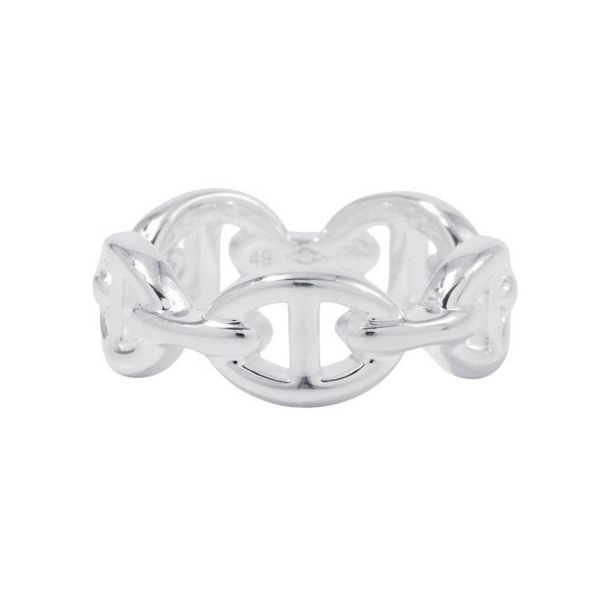 エルメス リング シェーヌダンクル アンシェネPM Enchainee SV925シルバー リングサイズ49 HERMES ジュエリー