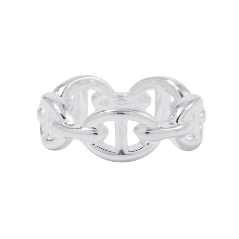 エルメス リング シェーヌダンクル アンシェネPM Enchainee SV925シルバー リングサイズ49 HERMES ジュエリー