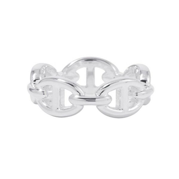 エルメス リング シェーヌダンクル アンシェネPM Enchainee SV925シルバー リングサイズ53 HERMES ジュエリー