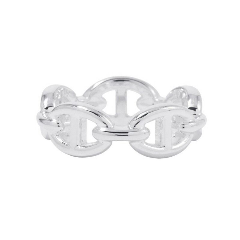 エルメス リング シェーヌダンクル アンシェネPM Enchainee SV925シルバー リングサイズ53 HERMES ジュエリー