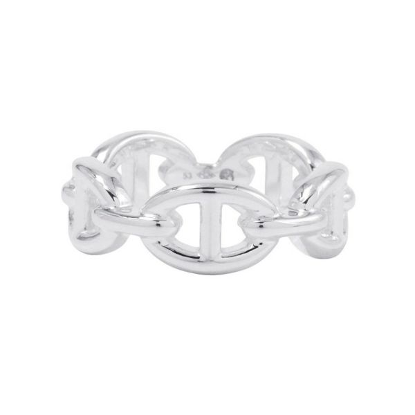 エルメス リング シェーヌダンクル アンシェネPM Enchainee SV925シルバー リングサイズ53 HERMES ジュエリー