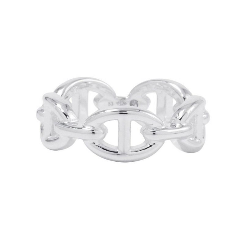 エルメス リング シェーヌダンクル アンシェネPM Enchainee SV925シルバー リングサイズ53 HERMES ジュエリー