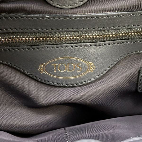 トッズ ハンドバッグ ミンクファー TOD'S 2wayショルダー 黒