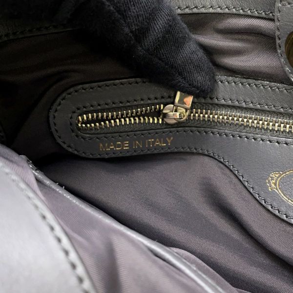 トッズ ハンドバッグ ミンクファー TOD'S 2wayショルダー 黒