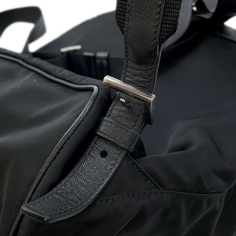 プラダ リュック レオパード Re-Nylon ナイロン 1BZ811 PRADA バッグ 黒