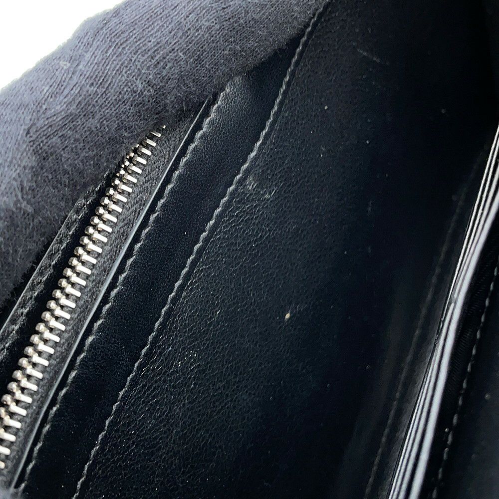 サンローランパリ チェーンウォレット クロコ型押しレザー 377829 SAINT LAURENT PARIS 財布 黒