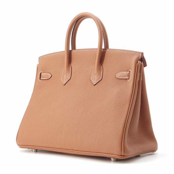 エルメス バーキン25 ゴールド/シルバー金具 トゴ W刻印 HERMES Birkin ハンドバッグ