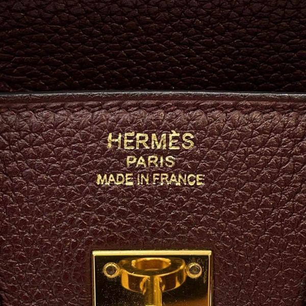 エルメス バーキン25 ボルドー/ゴールド金具 トゴ A刻印 HERMES Birkin ハンドバッグ