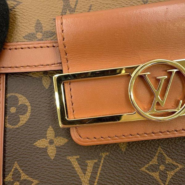 ルイヴィトン ハンドバッグ モノグラム・リバース ドーフィーヌ キャピタル M46751 LOUIS VUITTON 2way 黒 ブラック