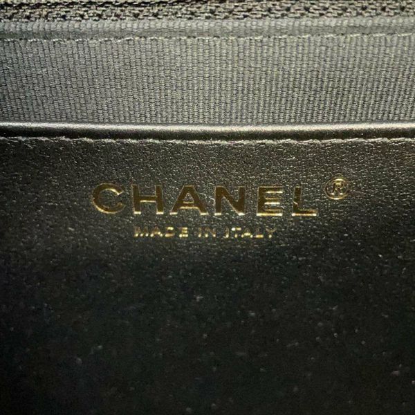 シャネル チェーンショルダーバッグ ココマーク マトラッセ パテント AS4900 CHANEL フラップ バッグ 黒