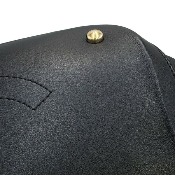 シャネル ハンドバッグ ココマーク マトラッセ レザー CHANEL 2way 黒