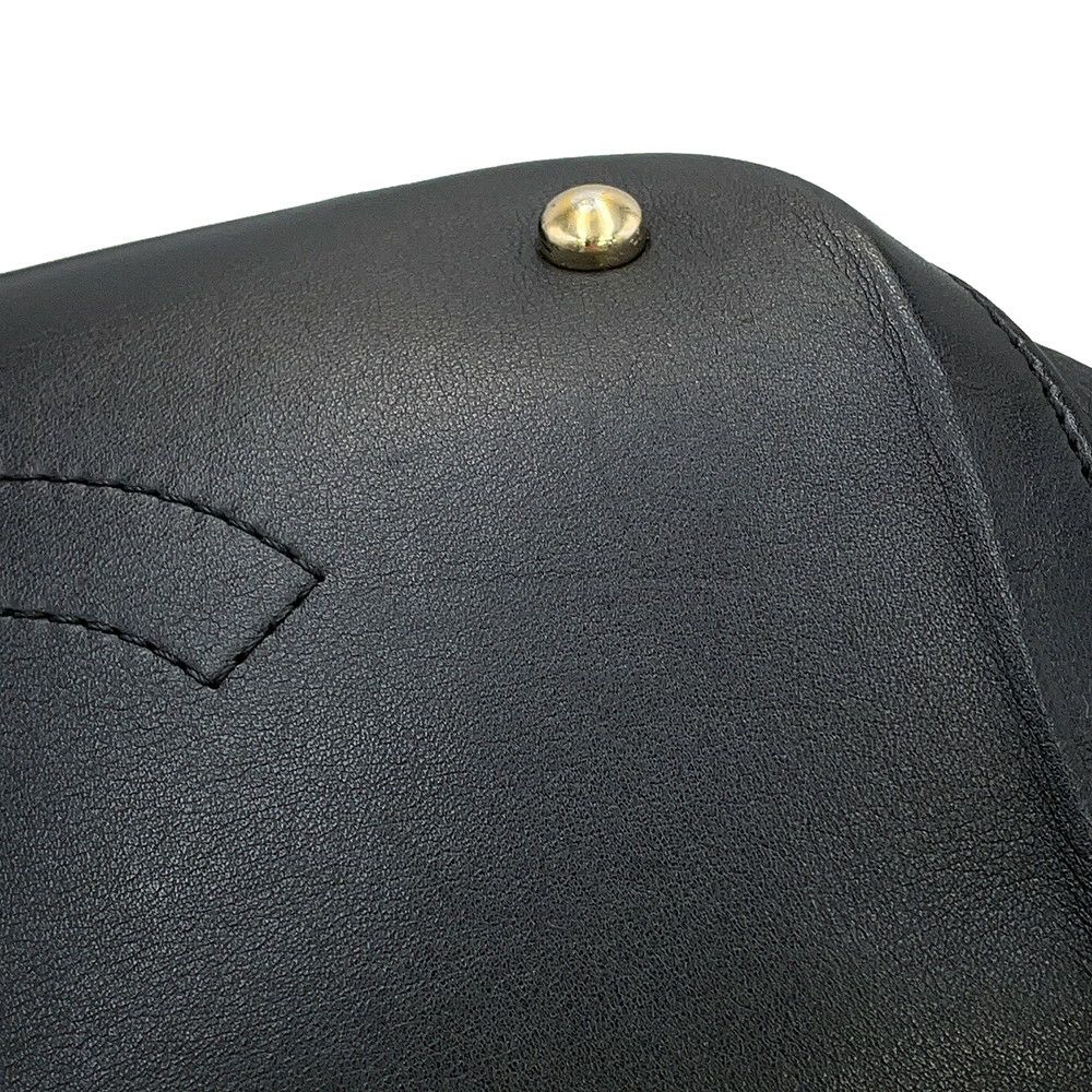 シャネル ハンドバッグ ココマーク マトラッセ レザー CHANEL 2way 黒