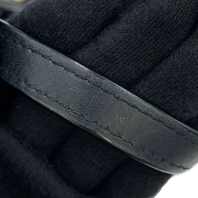 シャネル ハンドバッグ ココマーク マトラッセ レザー CHANEL 2way 黒