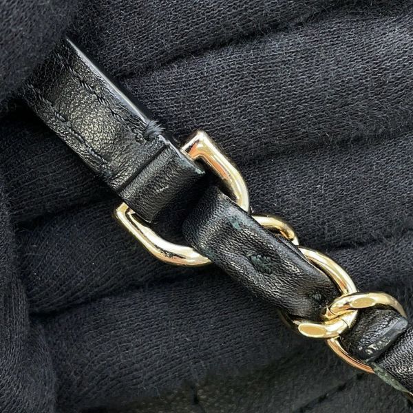 シャネル ハンドバッグ ココマーク マトラッセ レザー CHANEL 2way 黒