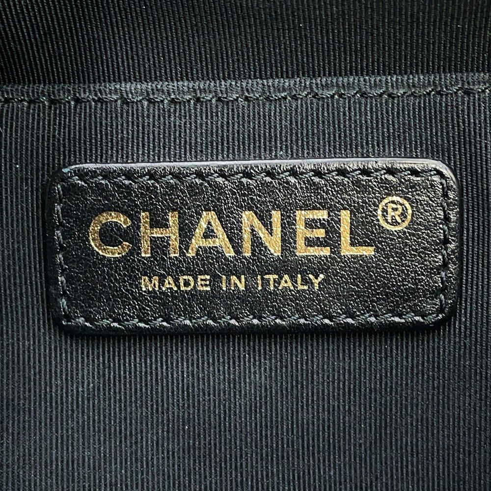 シャネル ハンドバッグ ココマーク マトラッセ レザー CHANEL 2way 黒