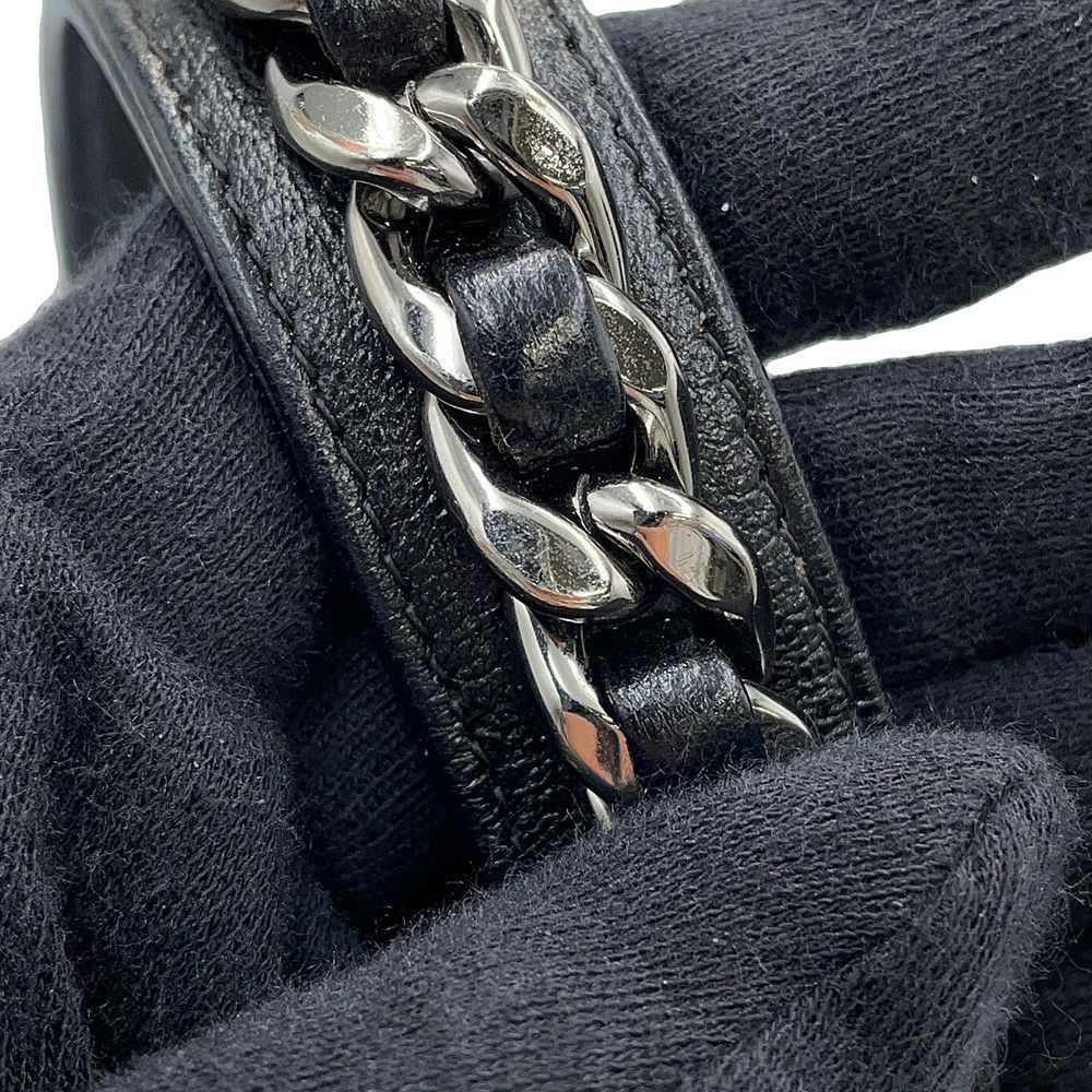 シャネル チェーンショルダーバッグ CHANEL19 ココマーク マトラッセ ラムスキン AP0945 CHANEL 黒