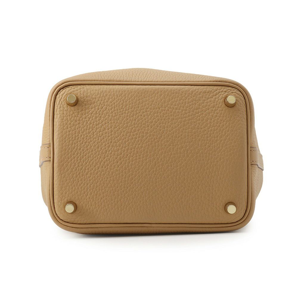 エルメス ハンドバッグ ピコタンロックPM ビスキュイ/ゴールド金具 トリヨンクレマンス B刻印