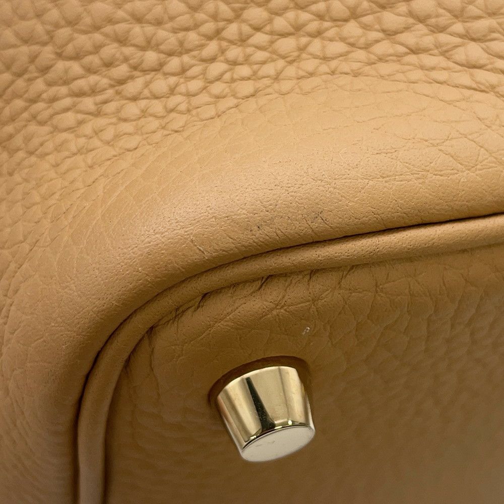 エルメス ハンドバッグ ピコタンロックPM ビスキュイ/ゴールド金具 トリヨンクレマンス B刻印