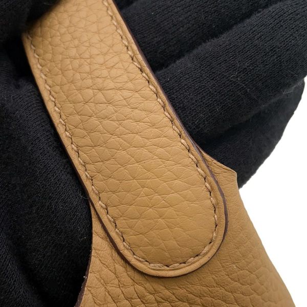 エルメス ハンドバッグ ピコタンロックPM ビスキュイ/ゴールド金具 トリヨンクレマンス B刻印