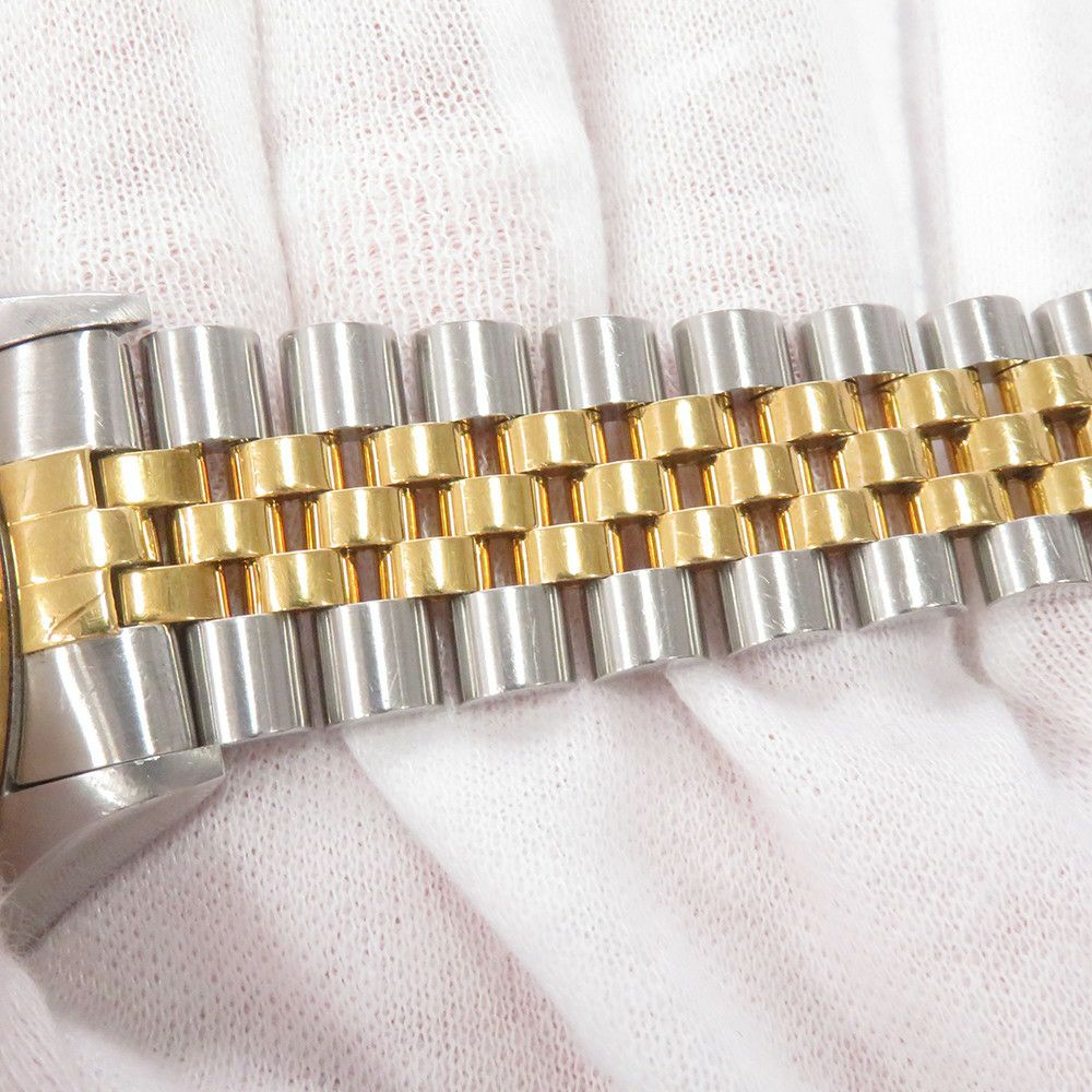 ロレックス デイトジャスト W番 SS/K18イエローゴールド 16233 ROLEX 腕時計 シャンパン文字盤