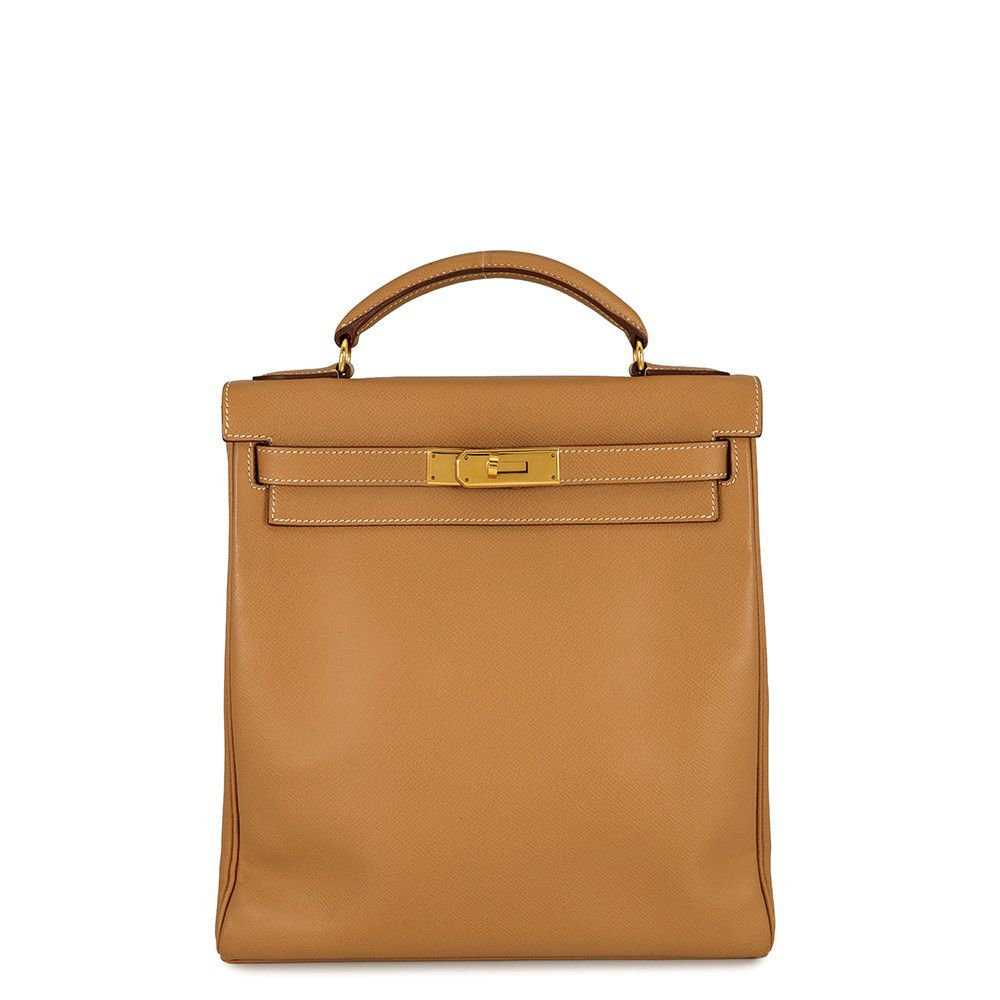 エルメス リュック ケリーアドGM ナチュラル/ゴールド金具 クシュベル □B刻印 HERMES バッグ