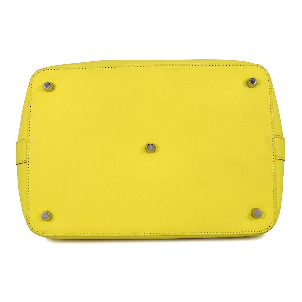 エルメス ハンドバッグ ツールボックス26 ライム/シルバー金具 スイフト □Q刻印 HERMES 2wayショルダー