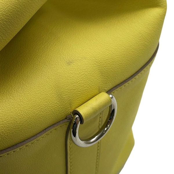 エルメス ハンドバッグ ツールボックス26 ライム/シルバー金具 スイフト □Q刻印 HERMES 2wayショルダー