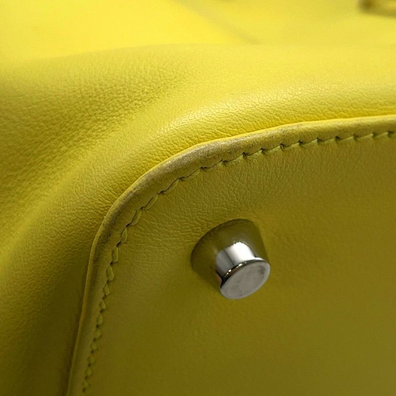 エルメス ハンドバッグ ツールボックス26 ライム/シルバー金具 スイフト □Q刻印 HERMES 2wayショルダー