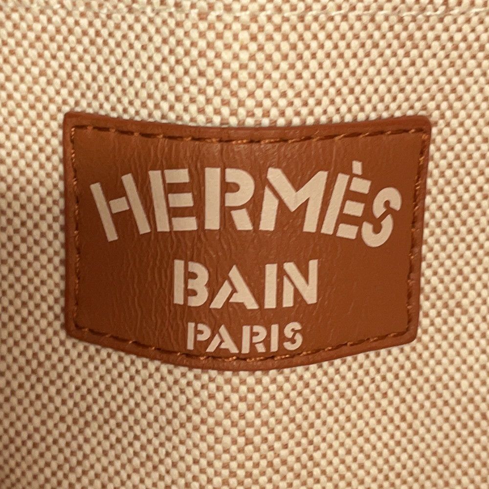 エルメス トートバッグ エスカル・ア・ラ・プラージュ プリント アシエ/シルバー金具 トワルアッシュ HERMES ビーチバッグ