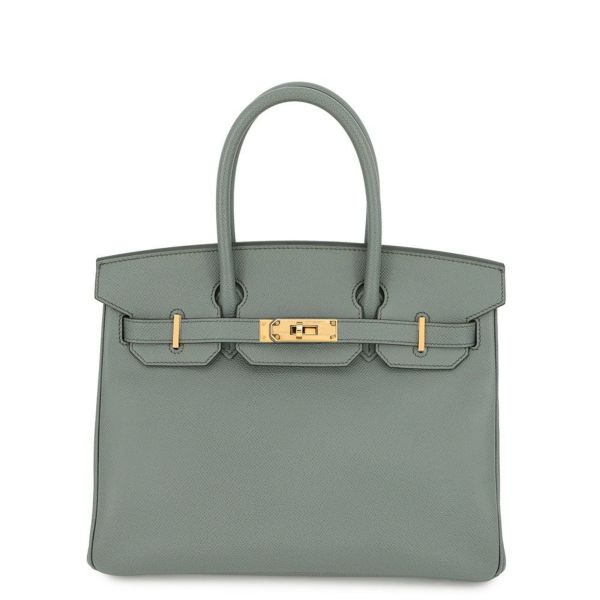 エルメス バーキン30 ヴェールアマンド/ゴールド金具 エプソン Z刻印 HERMES Birkin ハンドバッグ