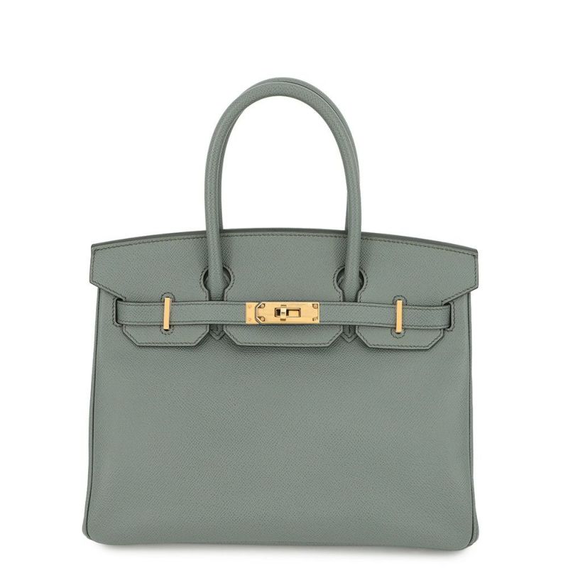 エルメス バーキン30 ヴェールアマンド/ゴールド金具 エプソン Z刻印 HERMES Birkin ハンドバッグ