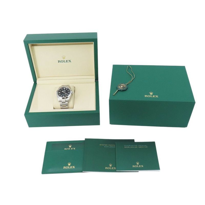 ロレックス エクスプローラー 40 ランダムシリアル ルーレット 224270 ROLEX 腕時計 黒文字盤