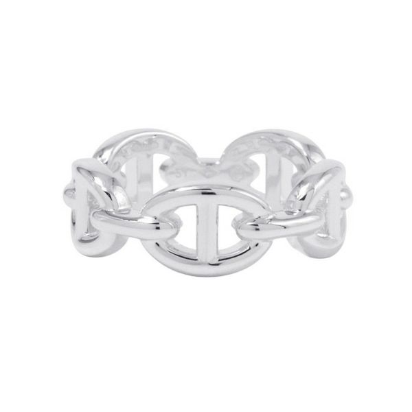 エルメス リング シェーヌダンクル アンシェネPM Enchainee SV925シルバー リングサイズ51 HERMES ジュエリー