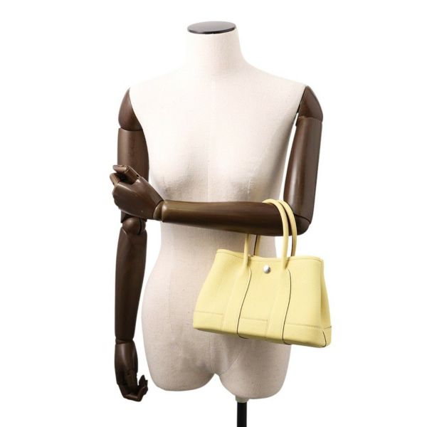 エルメス トートバッグ ネオ・ガーデン 23 ガーデンパーティ リモンチェッロ/シルバー金具 ネゴンダ K刻印