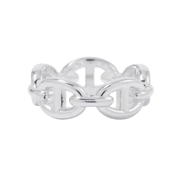 エルメス リング シェーヌダンクル アンシェネPM Enchainee SV925シルバー リングサイズ52 HERMES ジュエリー