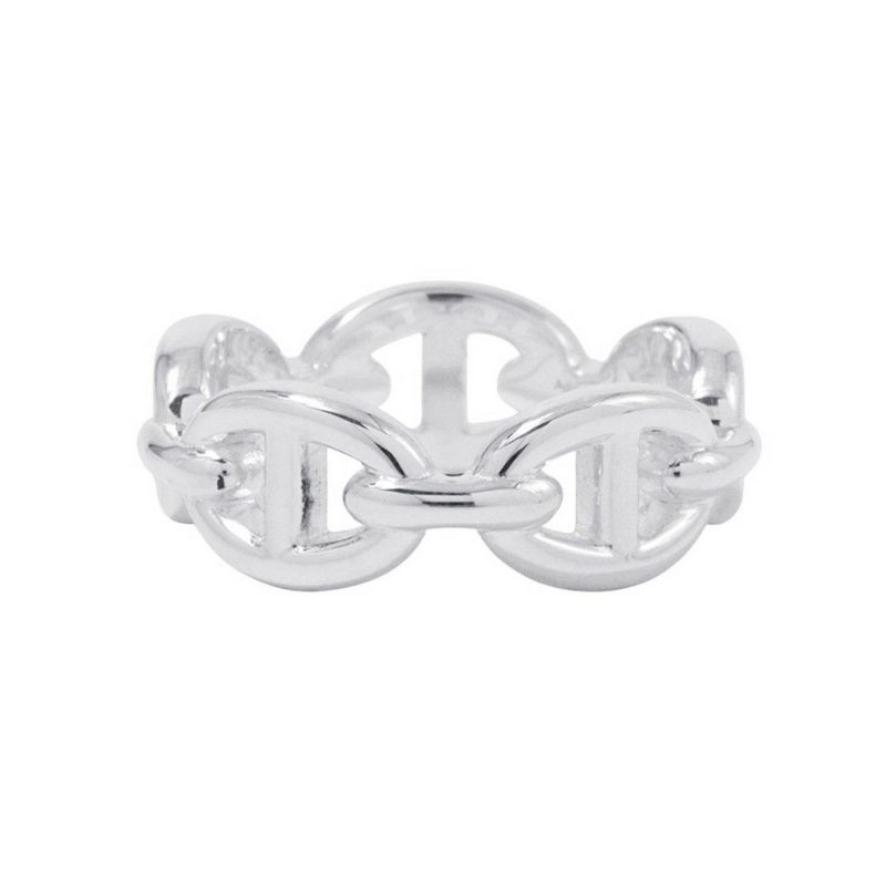 エルメス リング シェーヌダンクル アンシェネPM Enchainee SV925シルバー リングサイズ52 HERMES ジュエリー