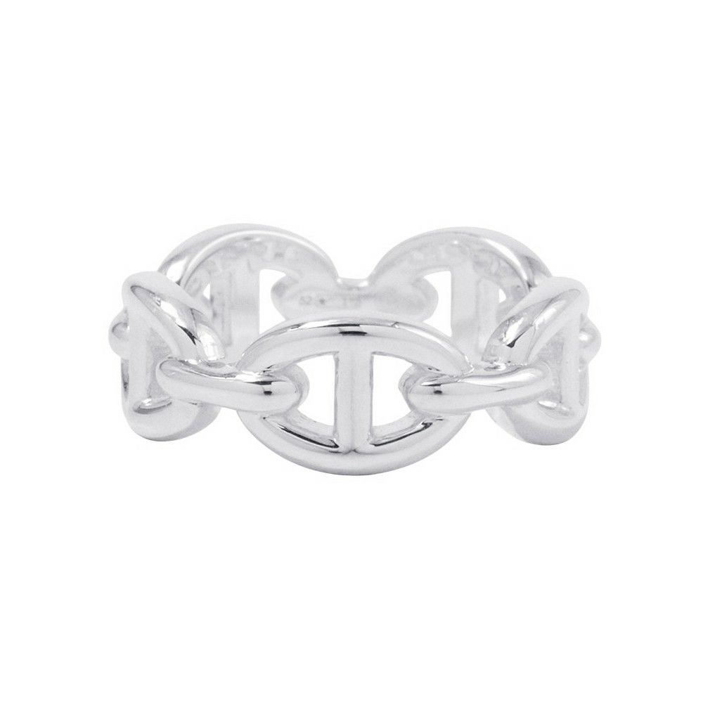 エルメス リング シェーヌダンクル アンシェネPM Enchainee SV925シルバー リングサイズ52 HERMES ジュエリー