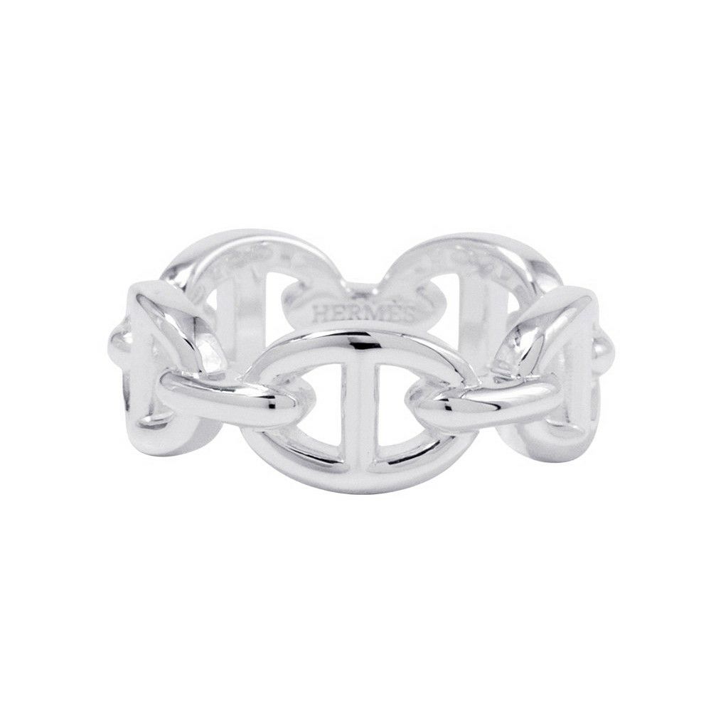 エルメス リング シェーヌダンクル アンシェネPM Enchainee SV925シルバー リングサイズ52 HERMES ジュエリー