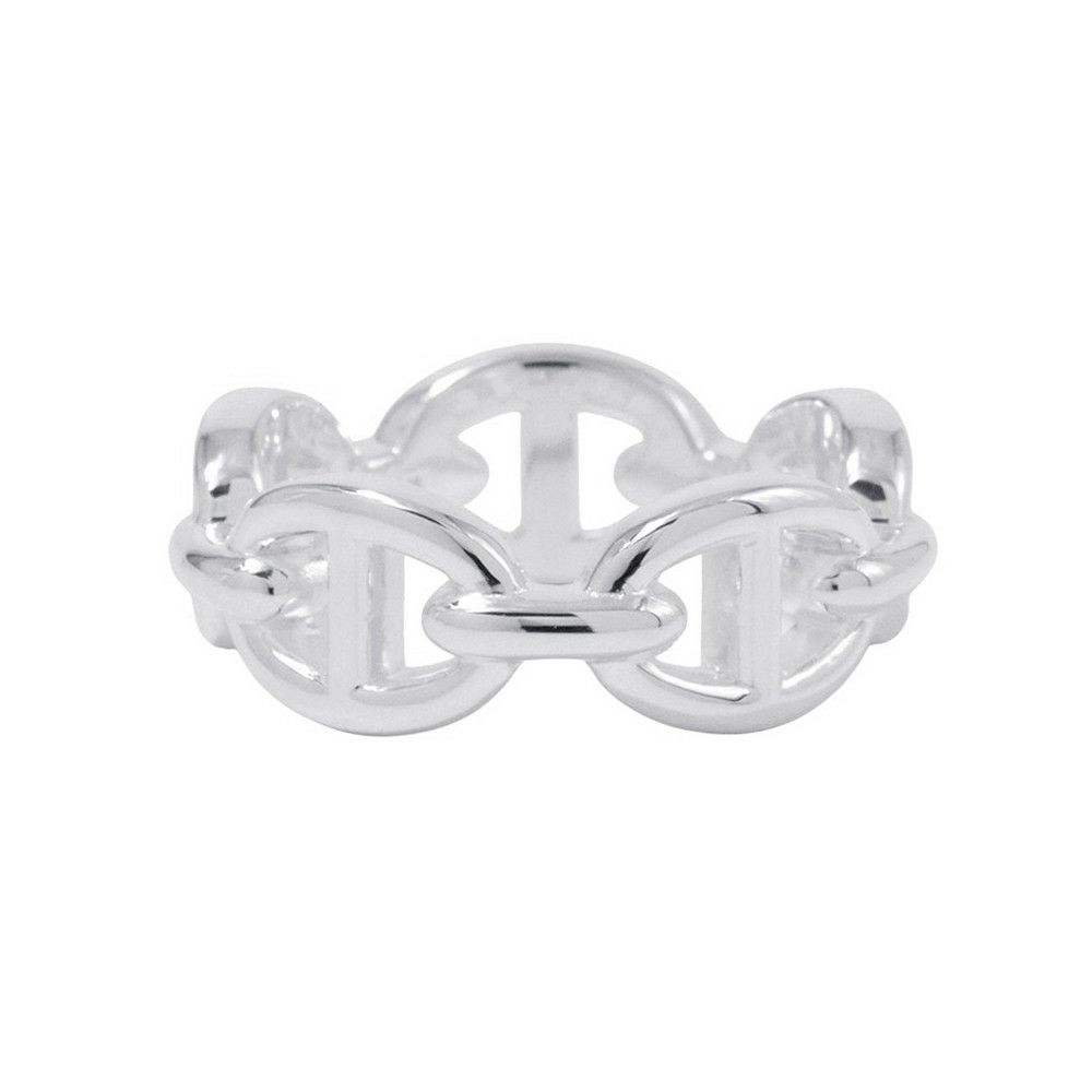 エルメス リング シェーヌダンクル アンシェネPM Enchainee SV925シルバー リングサイズ52 HERMES ジュエリー