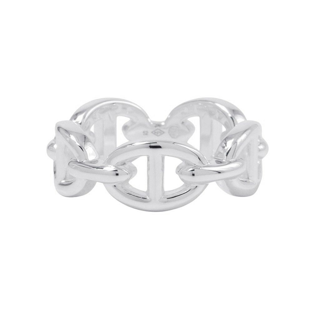 エルメス リング シェーヌダンクル アンシェネPM Enchainee SV925シルバー リングサイズ52 HERMES ジュエリー