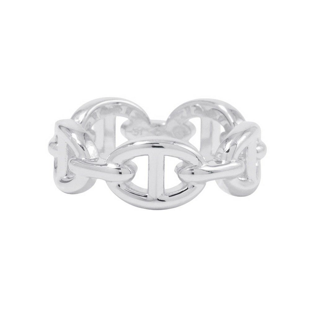 エルメス リング シェーヌダンクル アンシェネPM Enchainee SV925シルバー リングサイズ51 HERMES ジュエリー