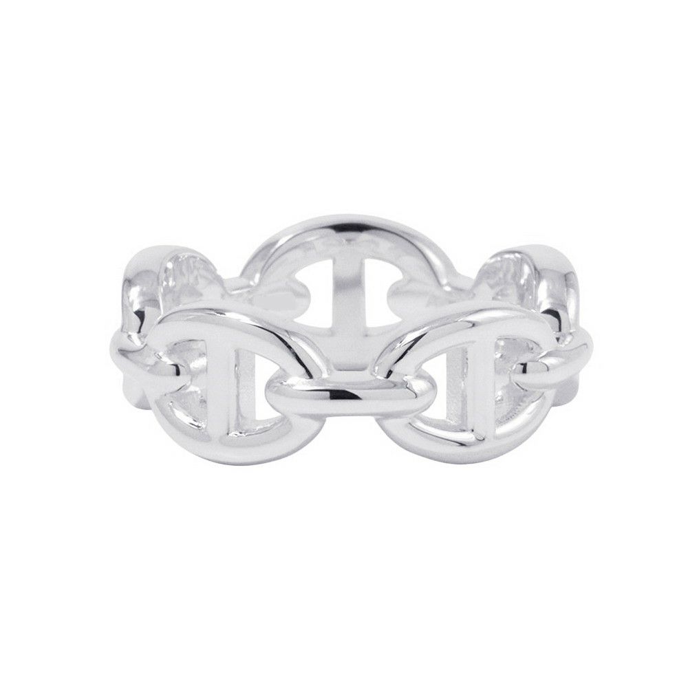 エルメス リング シェーヌダンクル アンシェネPM Enchainee SV925シルバー リングサイズ51 HERMES ジュエリー