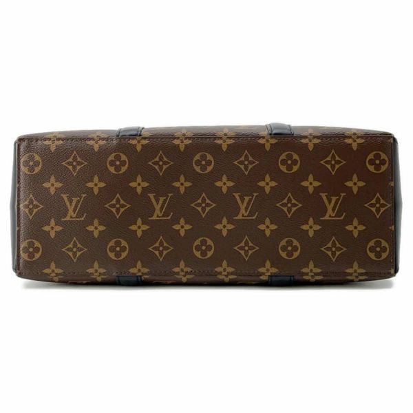 ルイヴィトン トートバッグ モノグラム・マカサー ウィークエンド M45734 2wayショルダーバッグ LOUIS VUITTON ブラック 黒